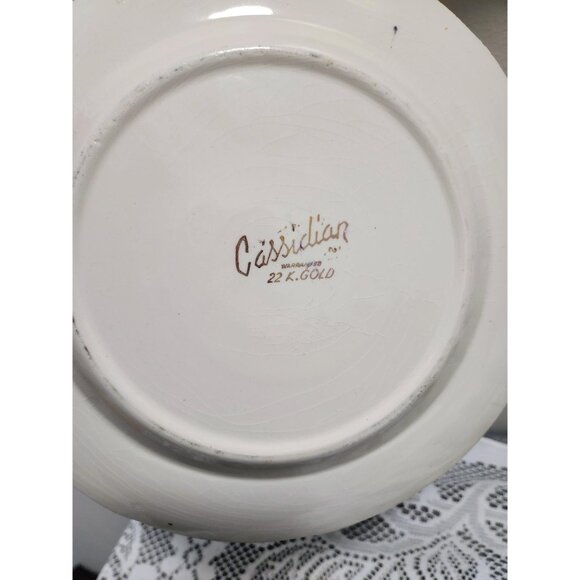 1951 Cassidian 22K Gold British Royal Visit to Canada Plate - Picture 10 of 10